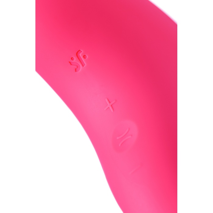 Розовый вакуум-волновой бесконтактный стимулятор клитора Magnetic Deep Pulse. Фотография 15.