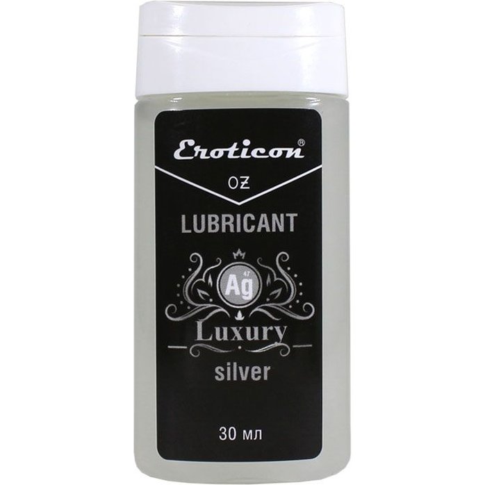 Защитная гель-смазка на водной основе LUXURY Ag с серебром - 30 мл - Eroticon lubricants