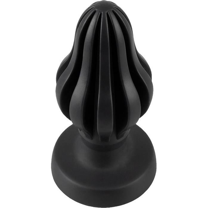 Черная анальная пробка Super Soft Butt Plug - 11,1 см - Anos. Фотография 6.