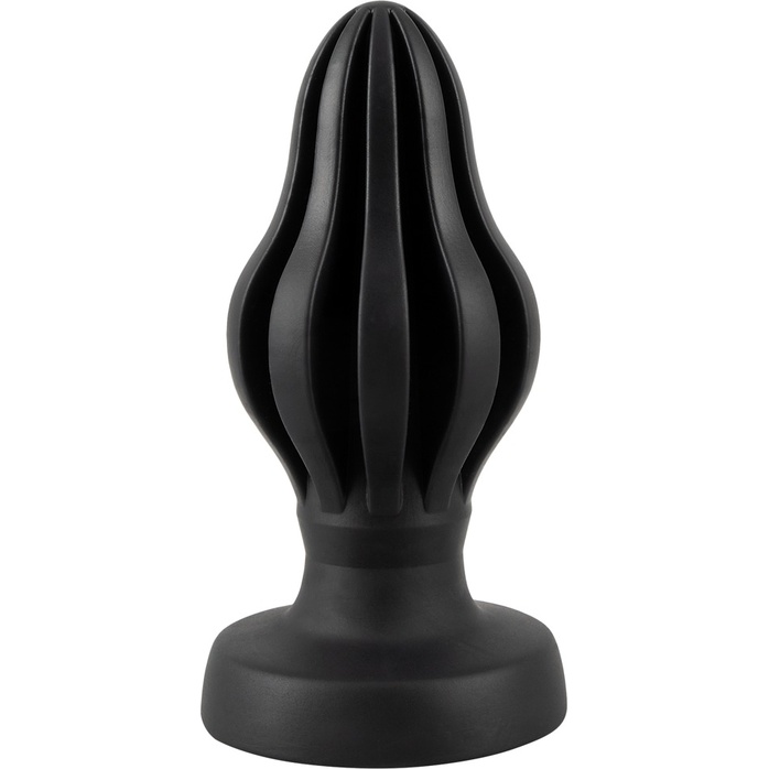 Черная анальная пробка Super Soft Butt Plug - 11,1 см - Anos