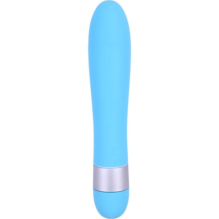Голубой классический вибратор Precious Passion Vibrator - 17 см - M-Mello
