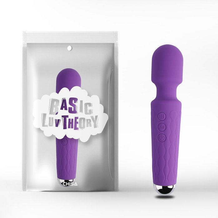 Фиолетовый жезловый вибратор Wacko Touch Massager - 20,3 см - Basic Luv Theory. Фотография 3.