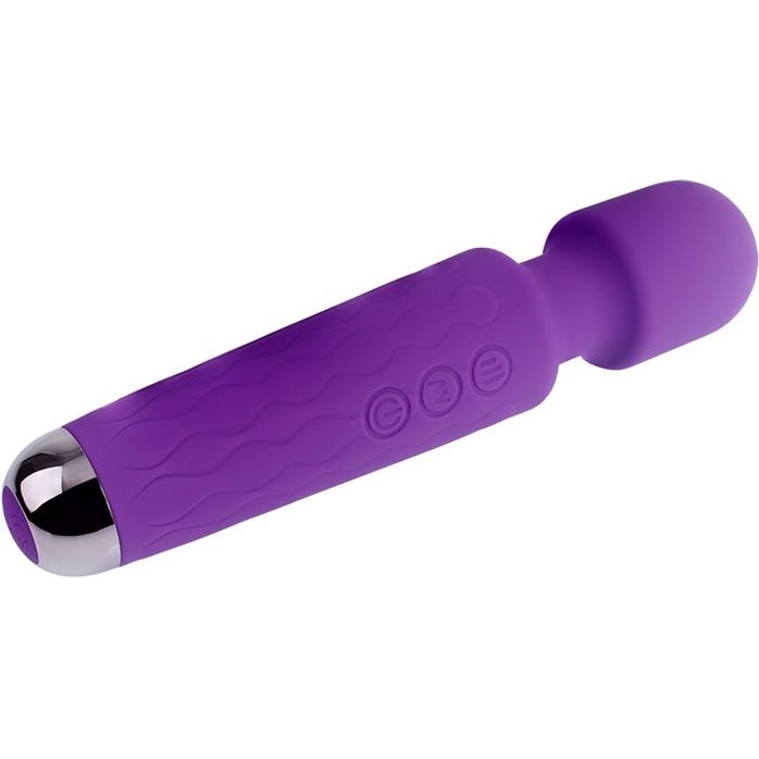 Фиолетовый жезловый вибратор Wacko Touch Massager - 20,3 см - Basic Luv Theory. Фотография 5.
