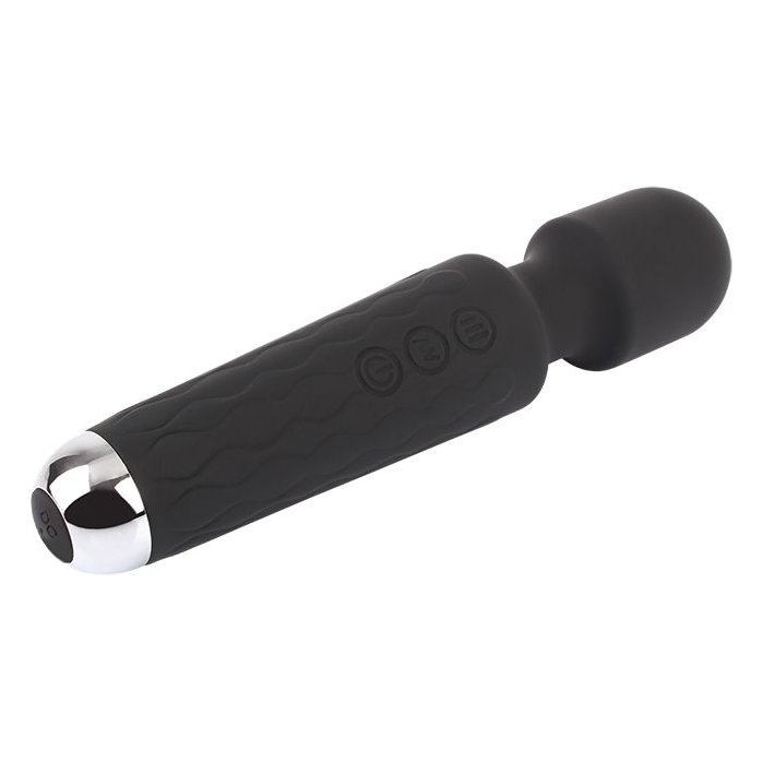 Черный жезловый вибратор Wacko Touch Massager - 20,3 см - Basic Luv Theory. Фотография 5.