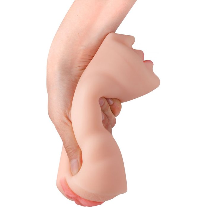 Нежный двусторонний реалистичный мастурбатор - ротик с зубками и вагина. Фотография 10.