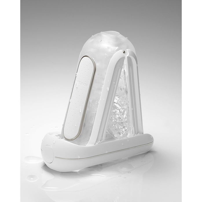 Белый мастурбатор Tenga Flip Zero Gravity с вибрацией - FLIP Series. Фотография 13.