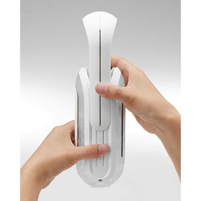 Белый мастурбатор Tenga Flip Zero Gravity с вибрацией - FLIP Series. Фотография 10.