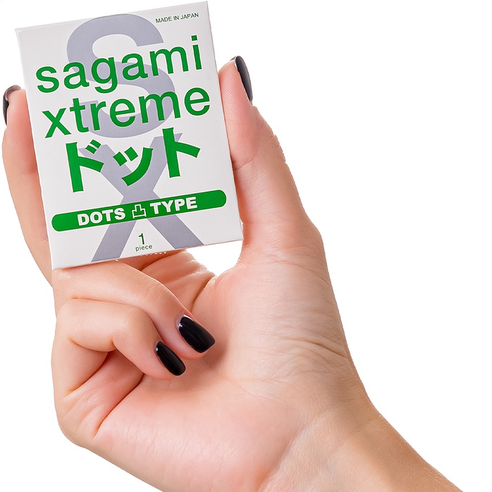 Презерватив Sagami Xtreme Type-E с точками - 1 шт. Фотография 6.