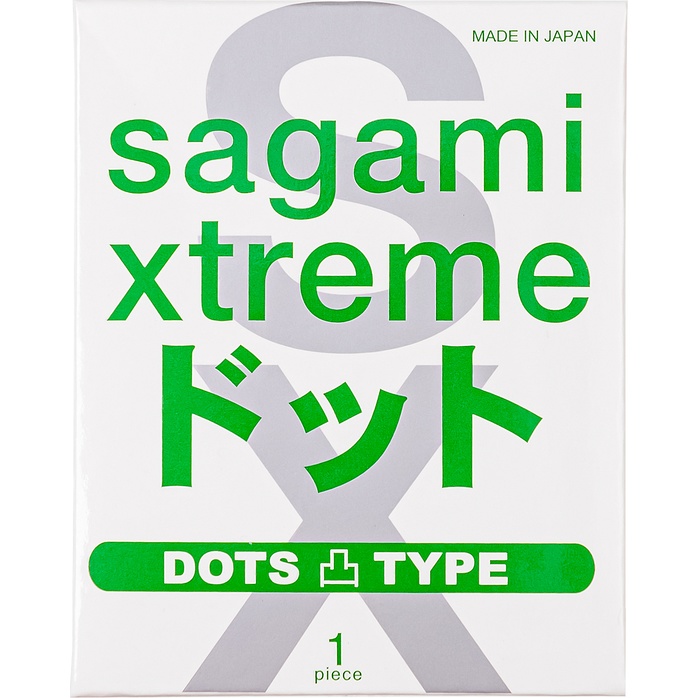 Презерватив Sagami Xtreme Type-E с точками - 1 шт
