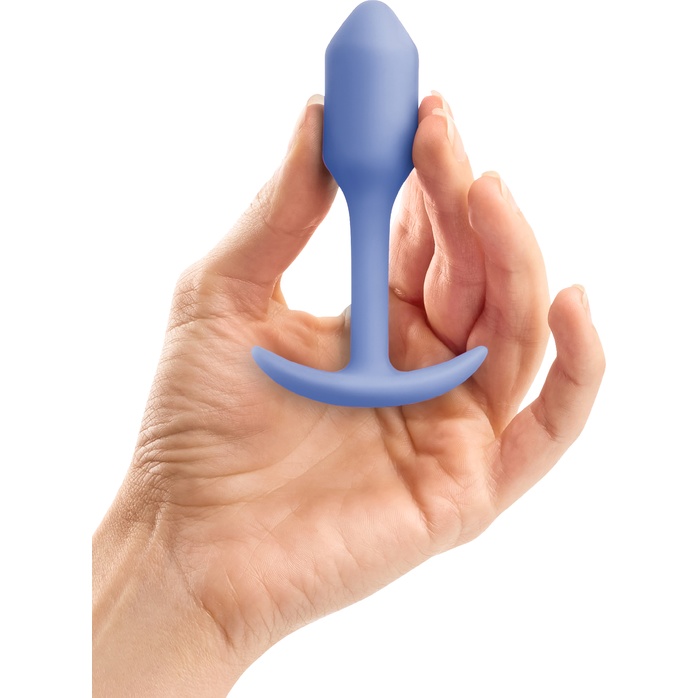 Сиреневая анальная пробка для ношения Snug Plug 1 - 9,6 см. Фотография 4.