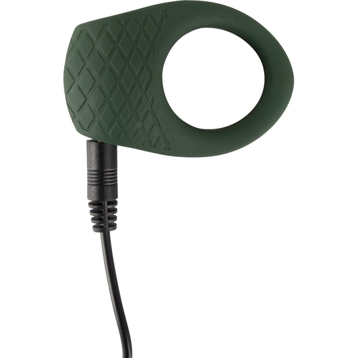 Зеленое эрекционное виброкольцо Luxurious Vibro Cock Ring - You2Toys. Фотография 7.
