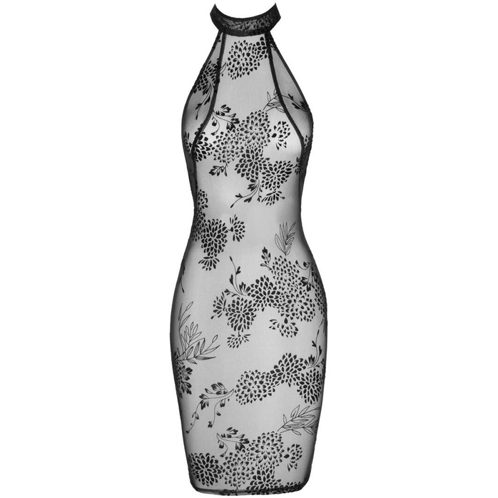 Облегающее платье из тюля с вышивкой Midi tulle dress with velvet straps in the back. Фотография 7.