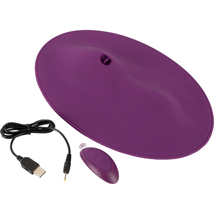 Фиолетовая подушка-вибромассажер Vibepad 2. Фотография 11.