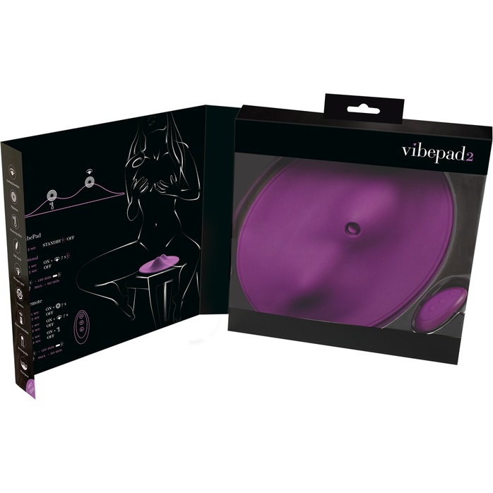 Фиолетовая подушка-вибромассажер Vibepad 2. Фотография 12.