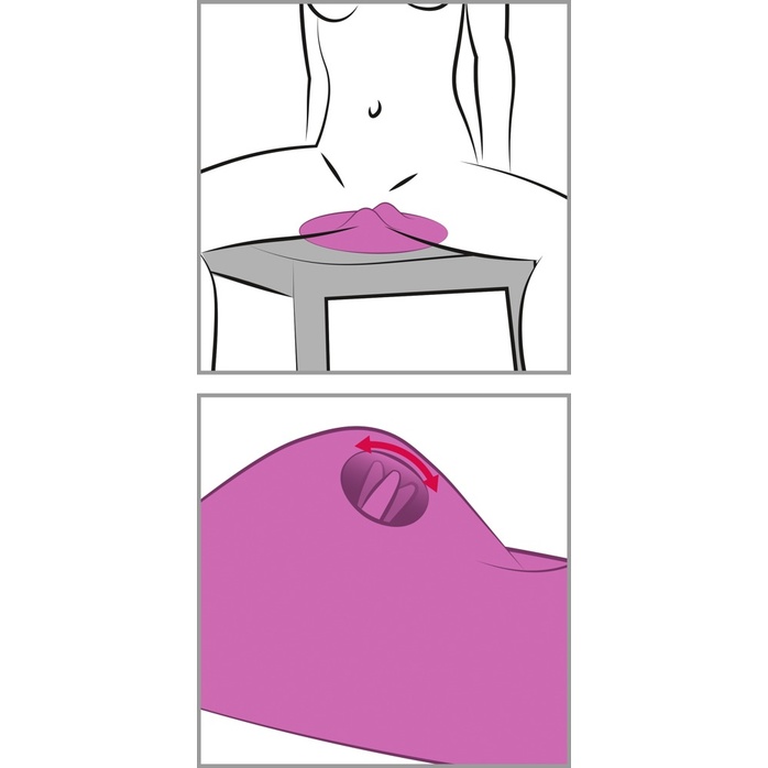 Фиолетовая подушка-вибромассажер Vibepad 2. Фотография 5.