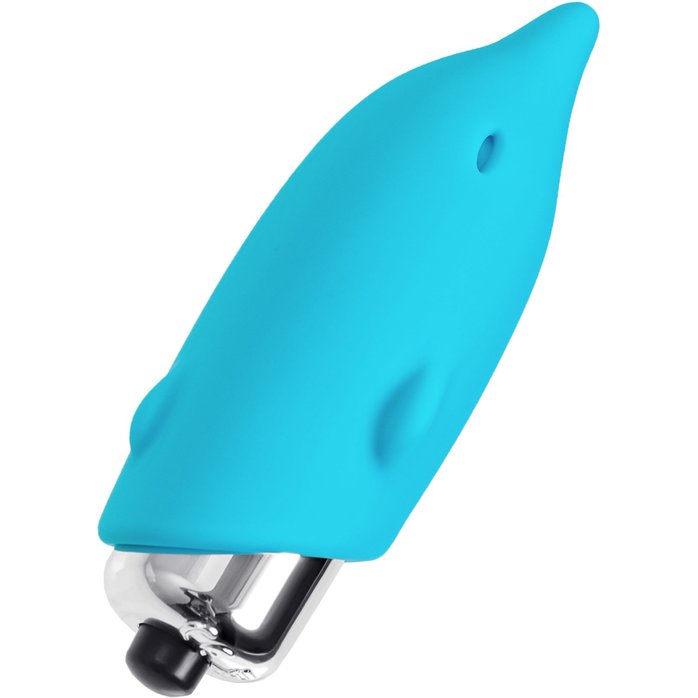 Голубой мини-вибратор Jolly - 7,5 см