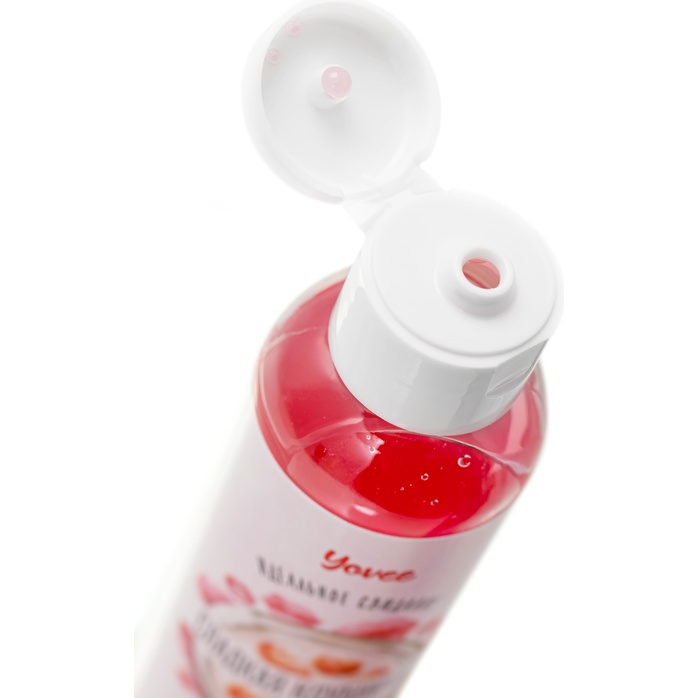 Съедобное массажное масло Yovee «Сладкая клубничка» со вкусом клубничного йогурта - 125 мл - Yovee. Фотография 4.