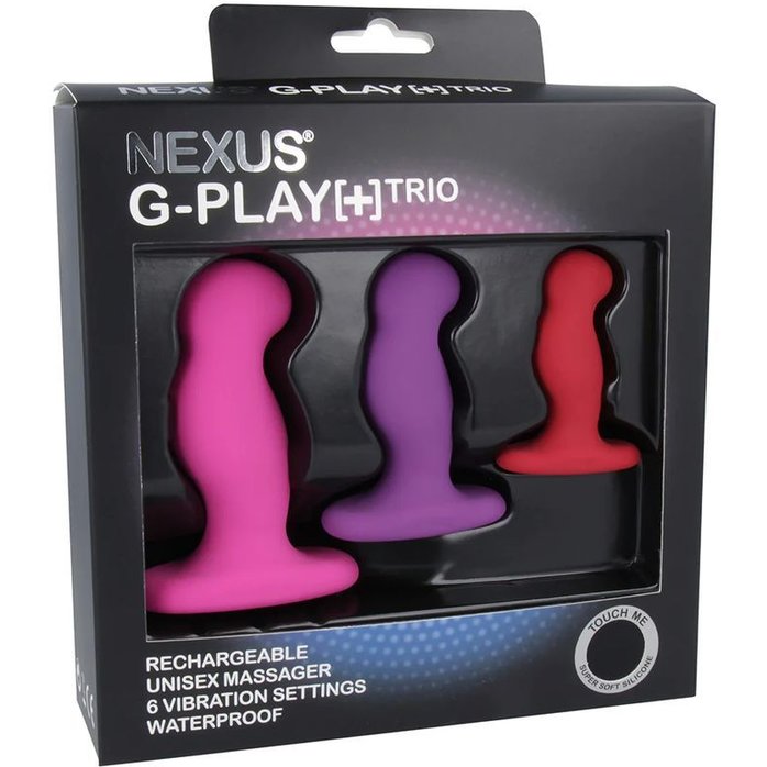 Набор из 3 цветных вибровтулок Nexus G-Play Trio. Фотография 3.