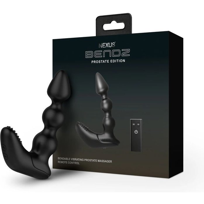 Черный вибростимулятор Nexus Bendz Prostate Edition - 14,1 см. Фотография 3.
