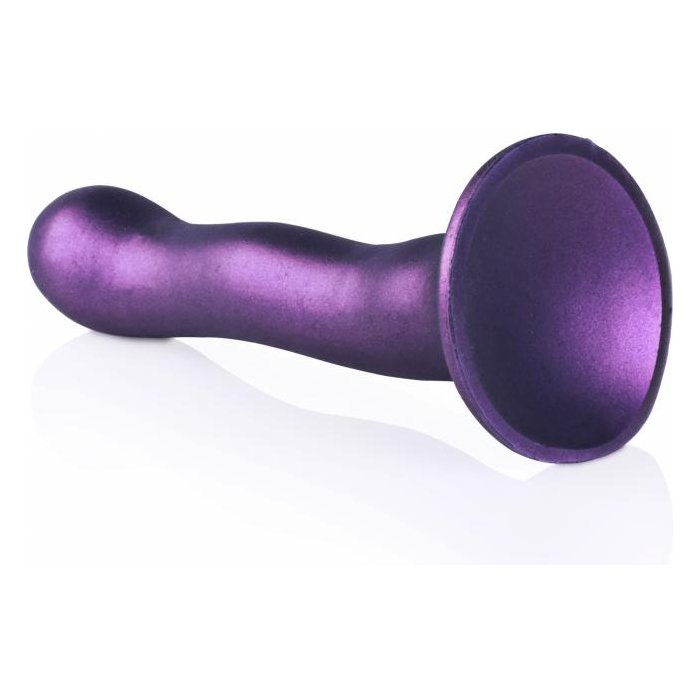 Фиолетовый фаллоимитатор Ultra Soft - 18 см - Ouch!. Фотография 5.