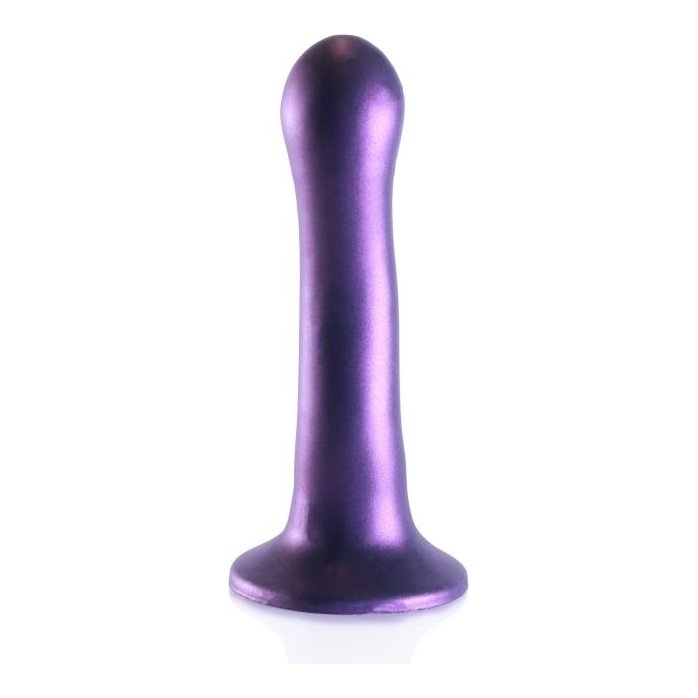 Фиолетовый фаллоимитатор Ultra Soft - 18 см - Ouch!. Фотография 7.