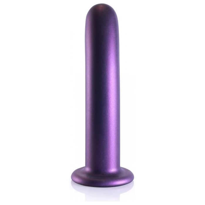 Фиолетовый фаллоимитатор Smooth G-Spot - 17,7 см - Ouch!. Фотография 5.