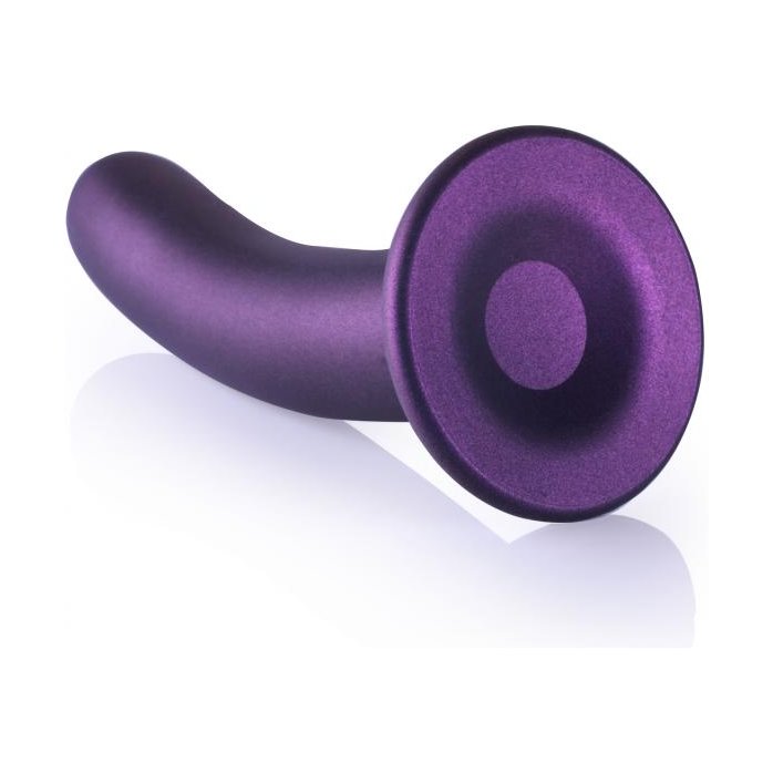 Фиолетовый фаллоимитатор Smooth G-Spot - 17,7 см - Ouch!. Фотография 7.
