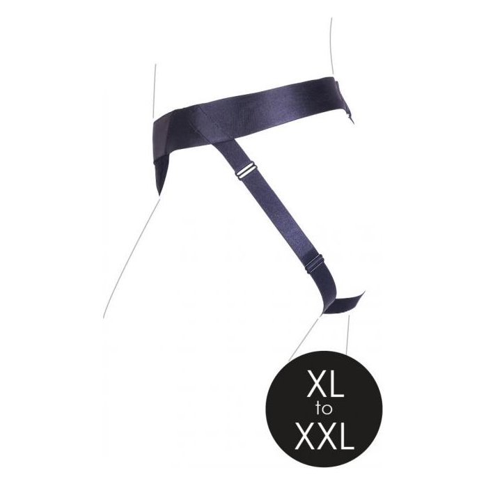 Черные трусики-джоки для страпона с вибропулей - размер XL-XXL - Ouch!. Фотография 13.