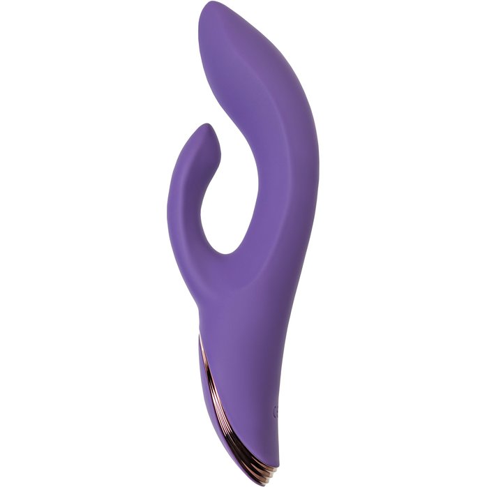 Фиолетовый вибратор-кролик Fingie с функцией Come-Hither - 21,6 см. Фотография 9.
