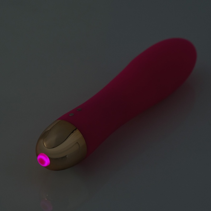 Розовый гладкий вибратор Massage Wand - 14 см - Оки-Чпоки. Фотография 4.
