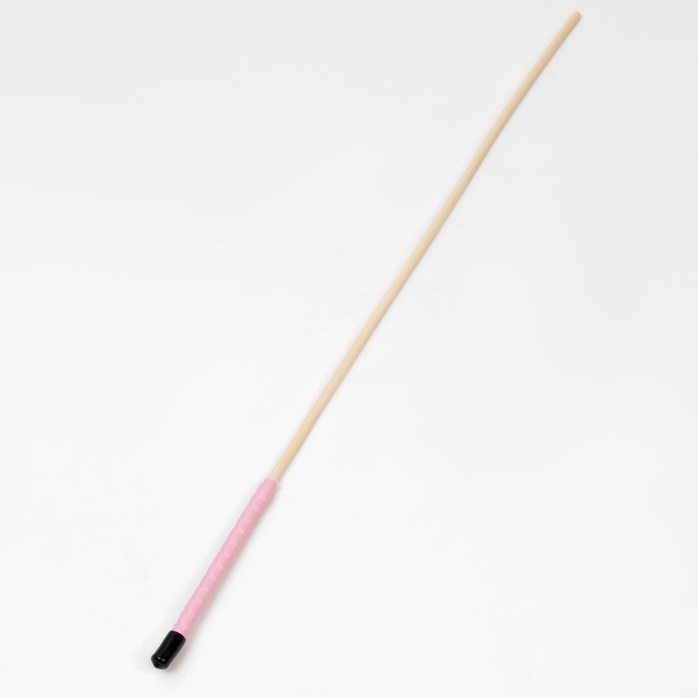 Деревянный стек с розовой ручкой - 60 см - Оки-Чпоки