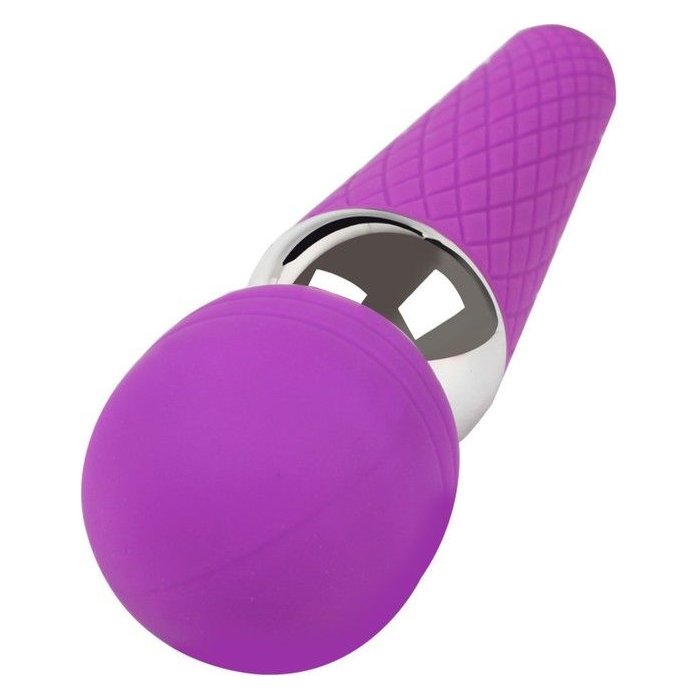 Фиолетовый wand-вибратор - 20 см - Оки-Чпоки. Фотография 3.