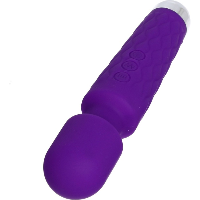 Фиолетовый wand-вибратор с подвижной головкой - 20,4 см - Оки-Чпоки. Фотография 5.