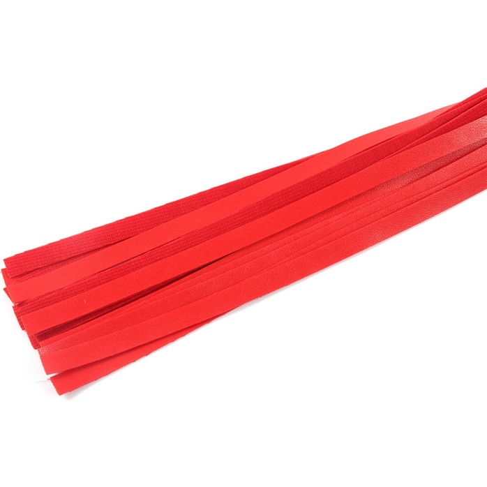 Красная многохвостая плеть с петлей на рукояти - 55 см - Оки-Чпоки. Фотография 2.
