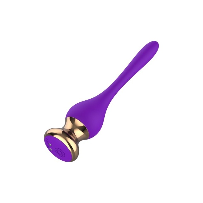 Фиолетовый вибромассажер Nipple Vibrator - 14,5 см. Фотография 6.