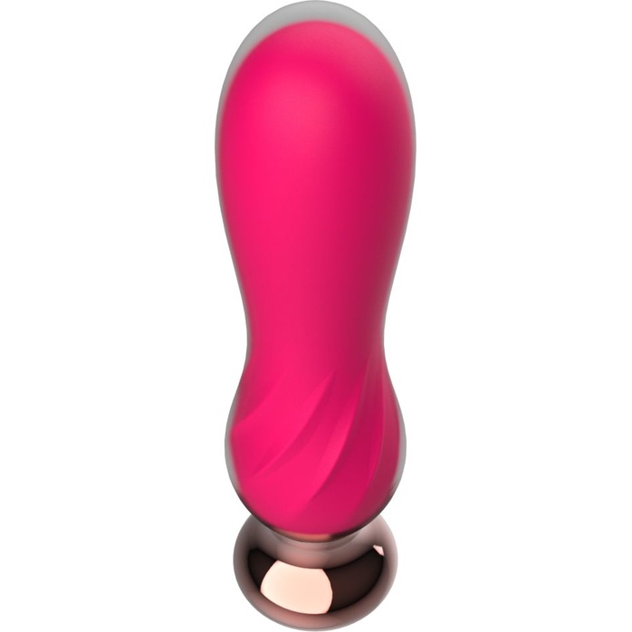 Розовый мини-вибратор Mini Vibrator с пультом ДУ - 12,5 см. Фотография 6.