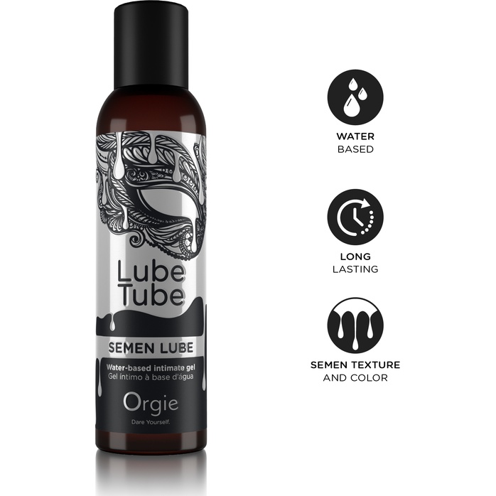 Интимный гель на водной основе Lube Tube Semen Lube - 150 мл. Фотография 3.