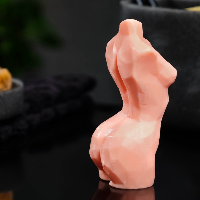 Телесное фигурное мыло Торс женский хрусталь - Мыльные штучки. Фотография 2.