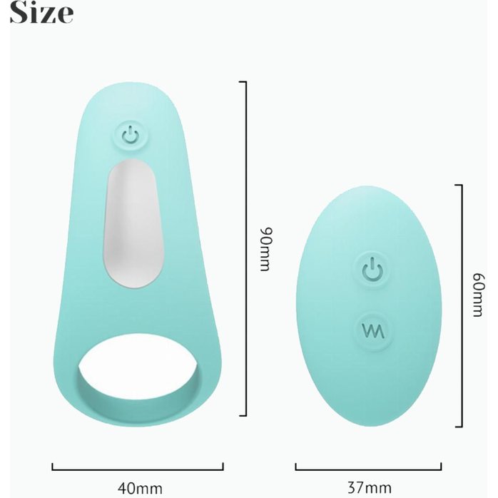 Кольцо на пенис с вибрацией и дистанционном управлении Vibrating Cock Ring. Фотография 3.