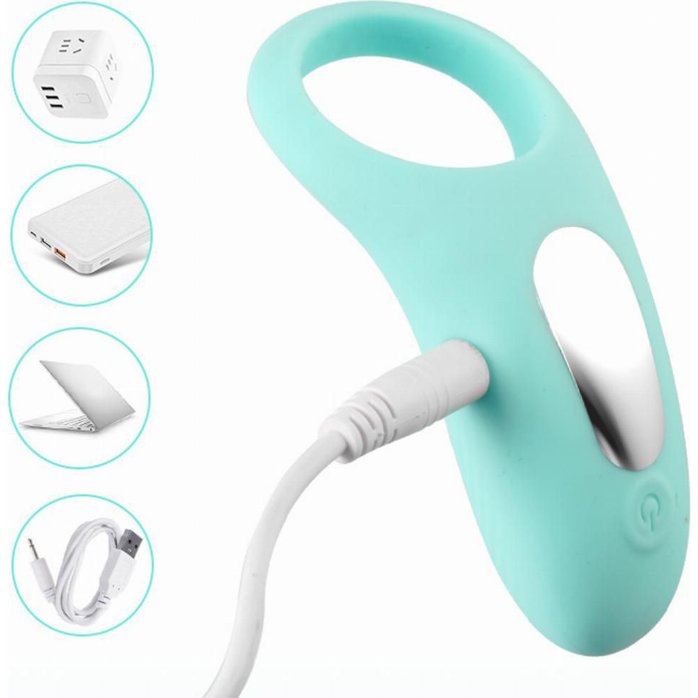 Кольцо на пенис с вибрацией и дистанционном управлении Vibrating Cock Ring. Фотография 6.