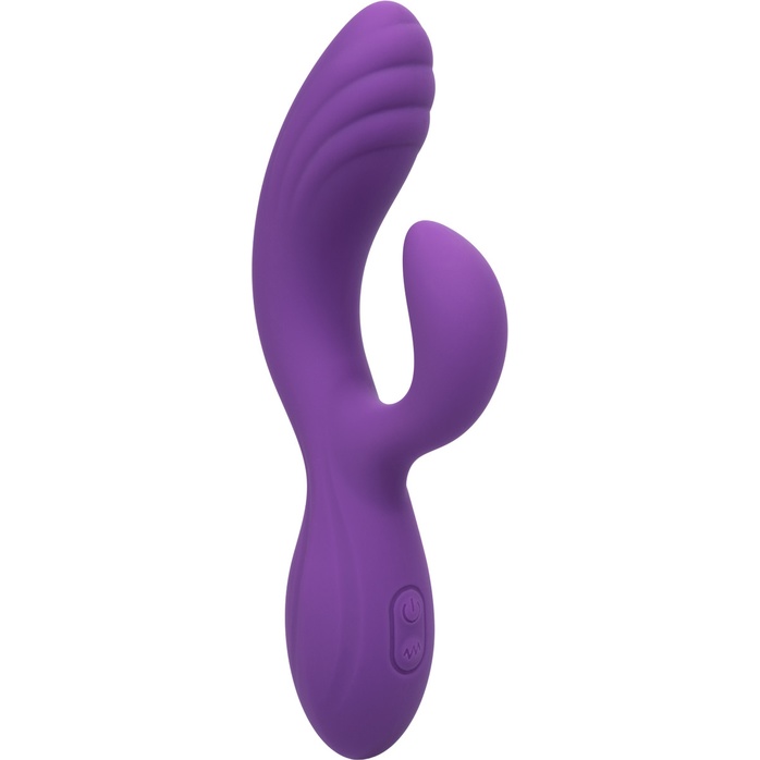 Фиолетовый вибромассажер-кролик Stella Liquid Silicone “C” Curve - 19 см - Stella