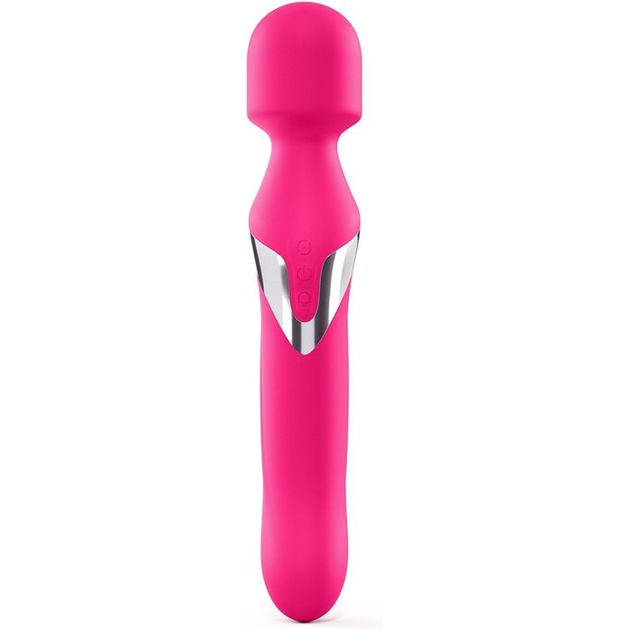 Розовый двусторонний вибромассажер Dual Orgasms - 23,5 см. Фотография 2.