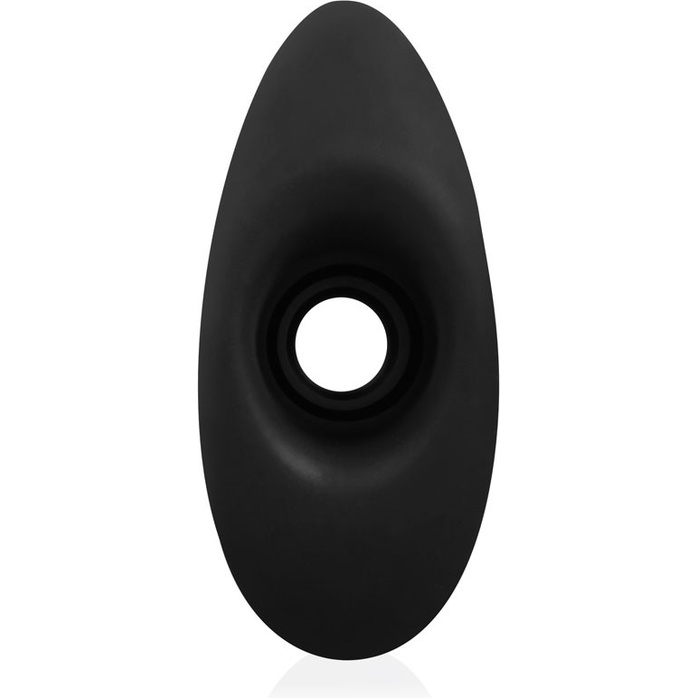 Черный рельефный анальный стимулятор-тоннель - 15,5 см - SEX EXPERT. Фотография 5.