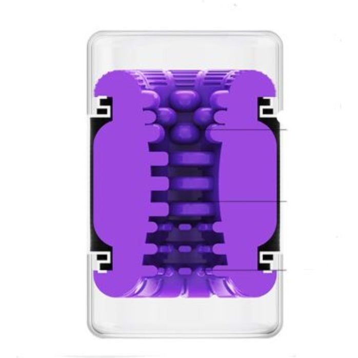 Фиолетовый сквозной мастурбатор Through HARD - Оки-Чпоки. Фотография 6.