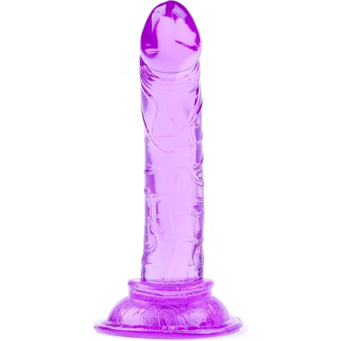 Фиолетовый анальный фаллоимитатор на присоске - 12 см - Оки-Чпоки. Фотография 2.