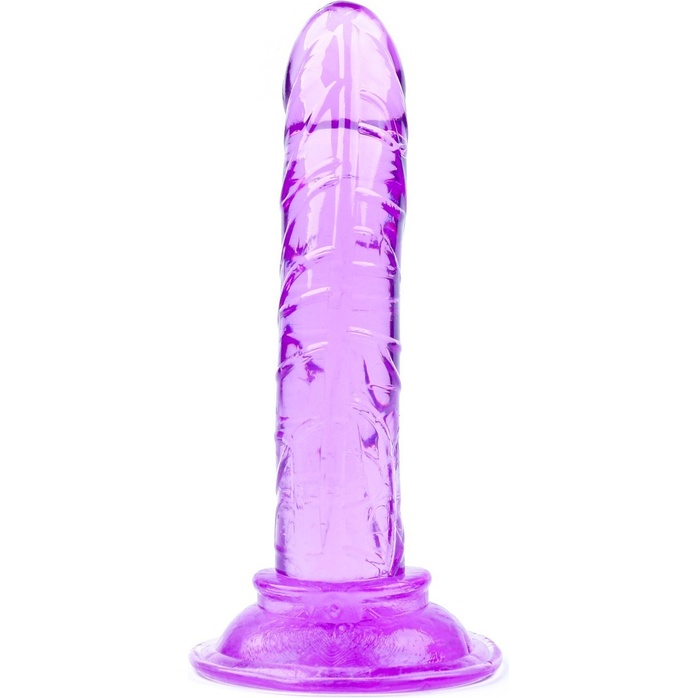 Фиолетовый анальный фаллоимитатор на присоске - 12 см - Оки-Чпоки. Фотография 4.