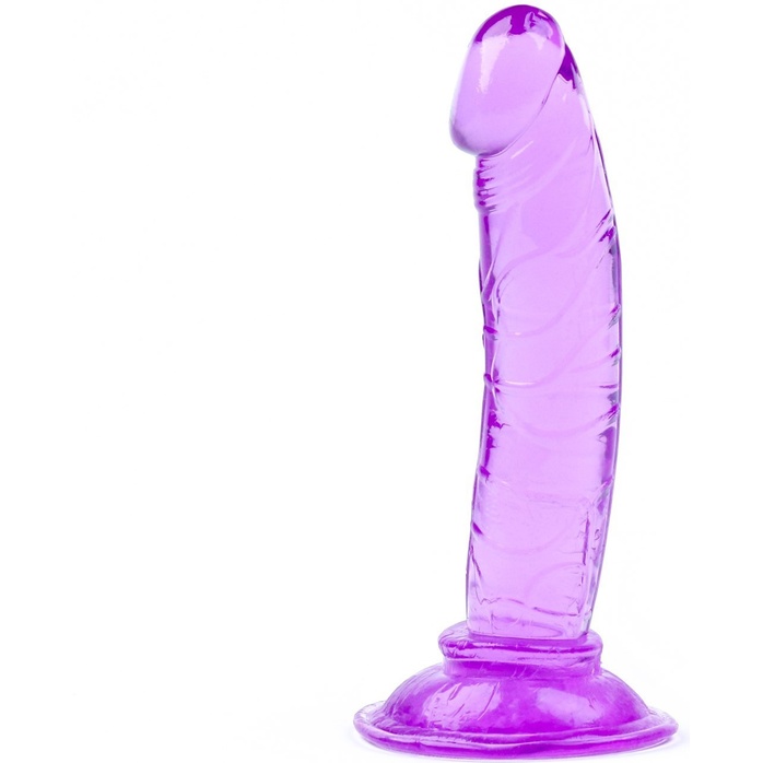 Фиолетовый анальный фаллоимитатор на присоске - 12 см - Оки-Чпоки