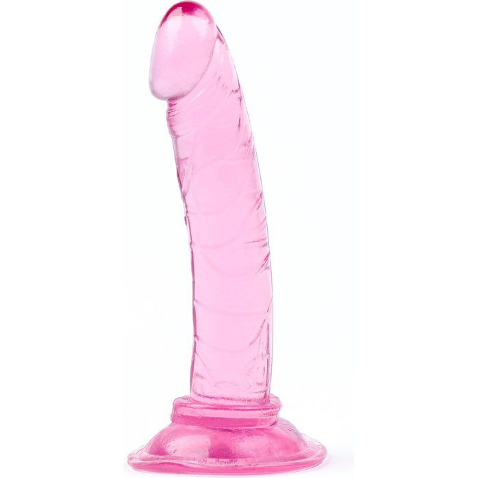 Розовый анальный фаллоимитатор на присоске - 12 см - Оки-Чпоки