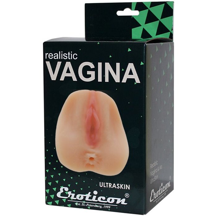 Телесный мастурбатор Realistic Vagina - вагина и анус. Фотография 3.