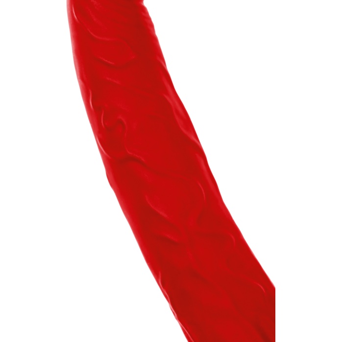 Красная насадка на пенис для двойного проникновения Black Red - 16,5 см - Black Red. Фотография 19.